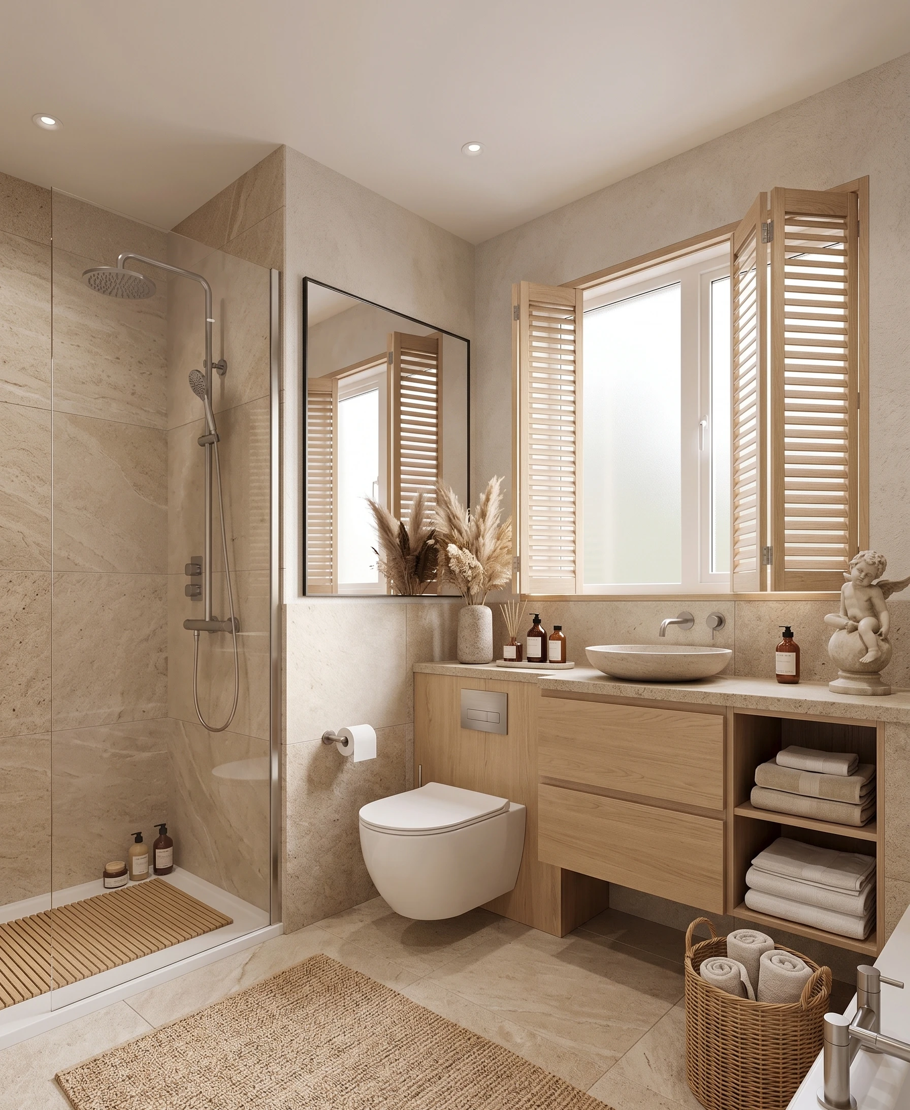 Bathroom remodel — after reference image
