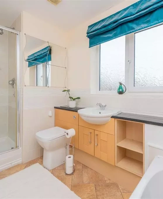 Bathroom before remodel — reference image